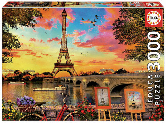 3000 pieces puzzle - Sunset in Paris