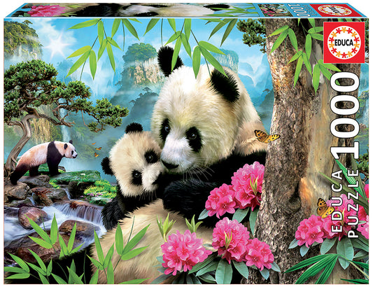 1000 pieces puzzle - Morning Panda