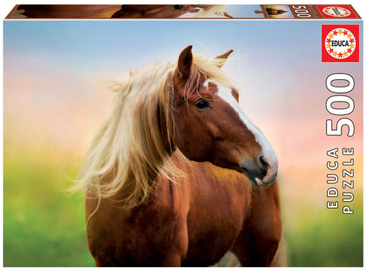 500 pieces puzzle - Horse at sunrise