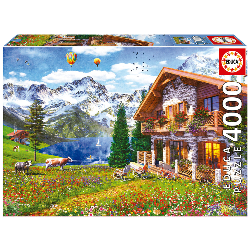 4000 pieces puzzle - At home in Alps
