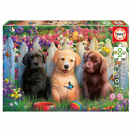 100 pièces puzzle - Puppies