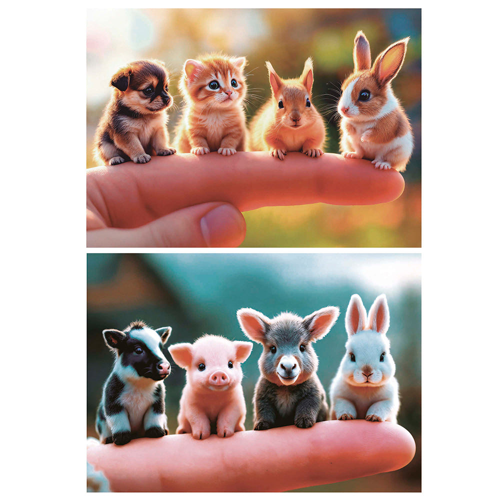 2x20 pieces puzzles - Baby Animals