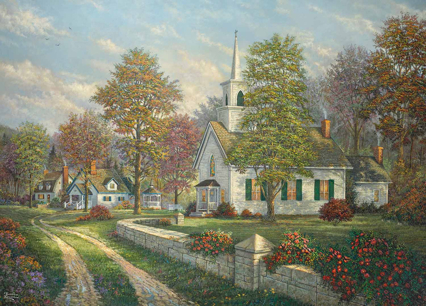 THOMAS KINKADE 1000PC SERENITY CHAPEL