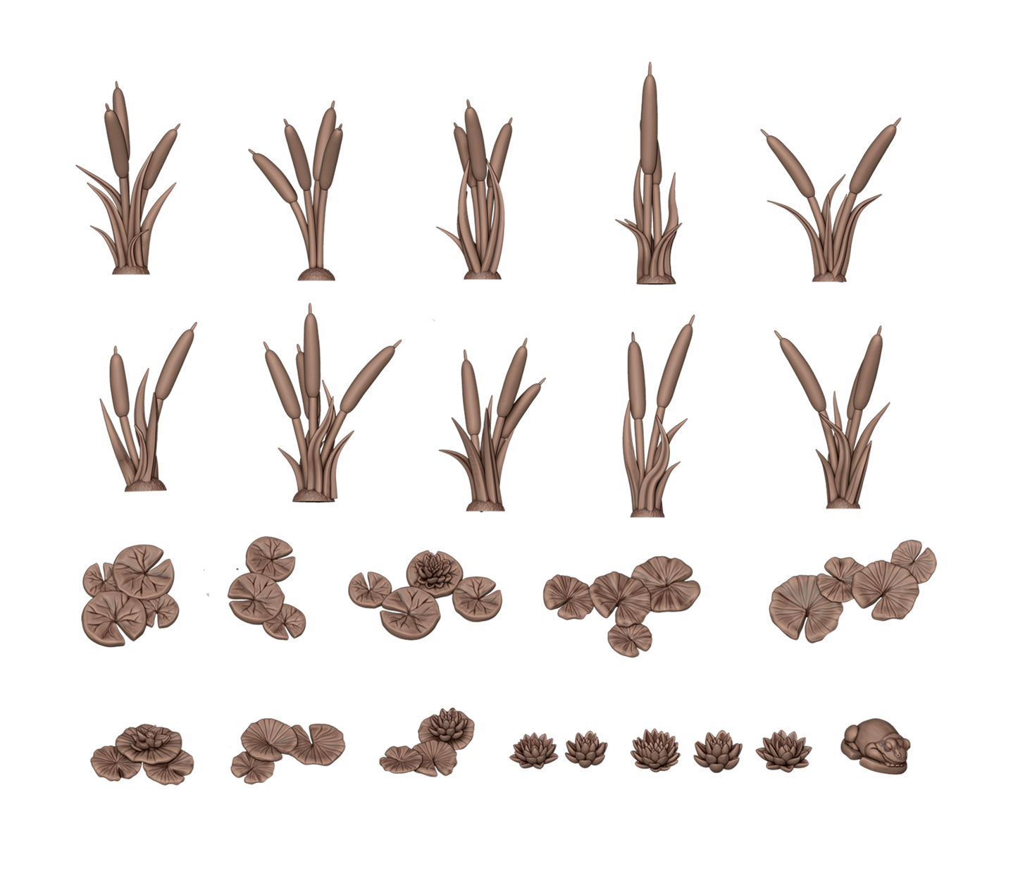 AK Interactive Water Lilies & Cattails - Basing Bits