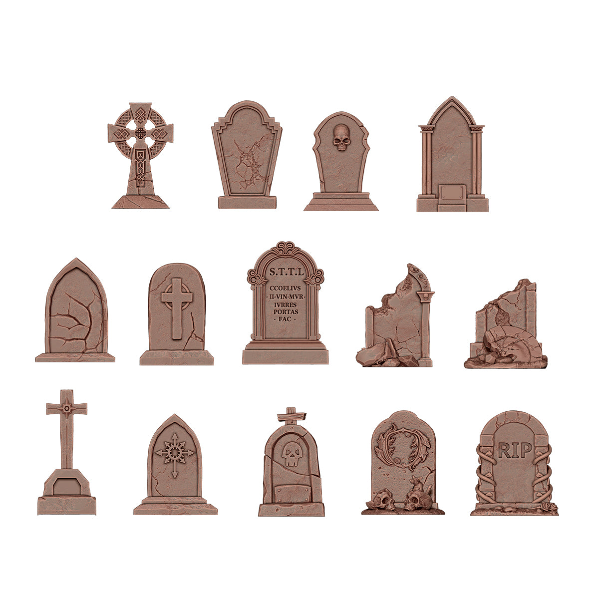 AK Interactive Tombstones - Basing Bits (14 Pieces)
