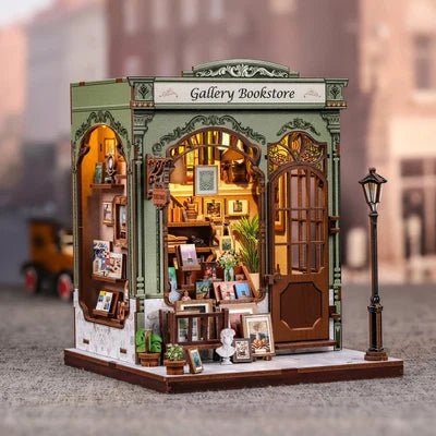 CUTEBEE DIY Miniature House  Gallery Bookstore