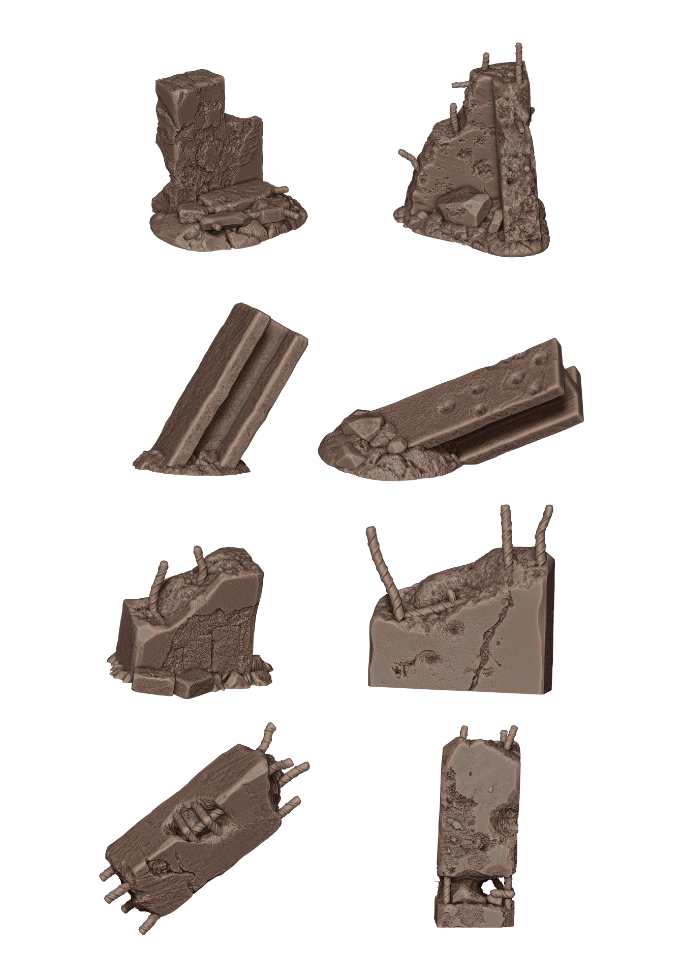 AK Interactive CONCRETE RUINS – AK BASING BITS