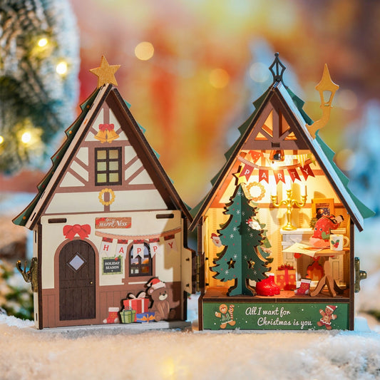 Rolife DIY Miniature House - Twinkling Christmas House DS036