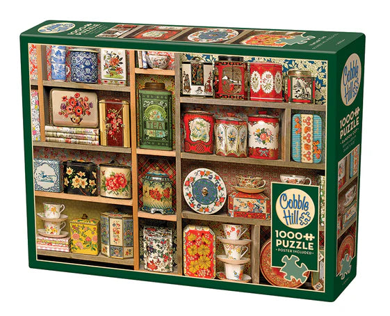 Cobble Hill 1000pc Puzzle Vintage Tins