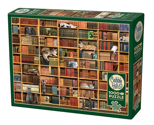 Cobble Hill  1000pc Puzzle - The Cat Library