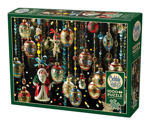1000pc Puzzle Cobble Hill Christmas Ornaments