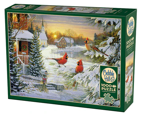 1000 Piece Sunset Cardinals