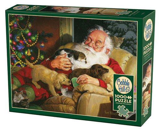 Santa's Quiet Time Cobble Hill 1000 puzzle