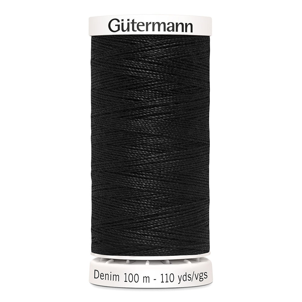 GÜTERMANN Denim Thread 100m - Black