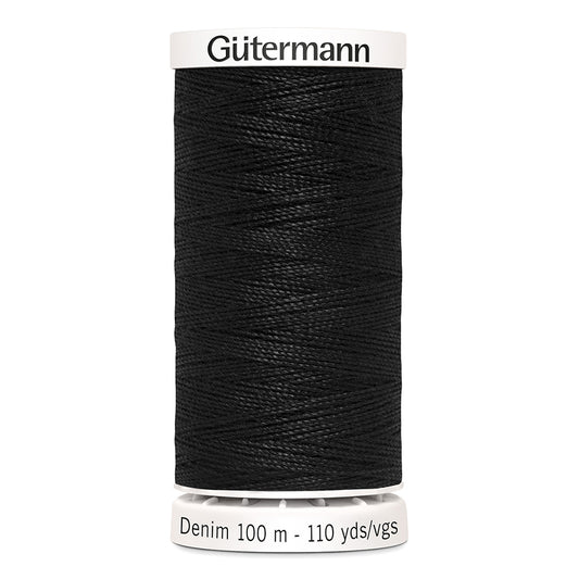 GÜTERMANN Denim Thread 100m - Black