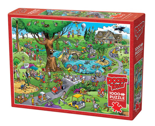 Cobble Hill DoodleTown: Par for the Course 1000 pc Puzzle