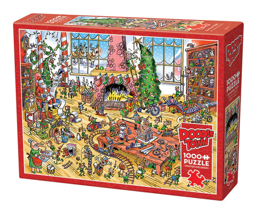 1000Pc Puzzle DoodleTown: Elves at Work