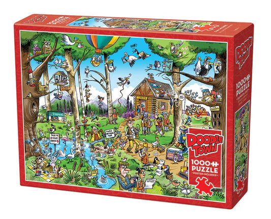 1000Pc Puzzle DoodleTown: Birdwatcher's Paradise