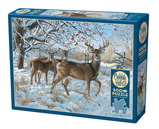 500pc Puzzle Cobble Hill Winter Deer