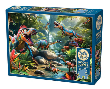 500pc Puzzle Cobble Hill Prehistoric Beasts