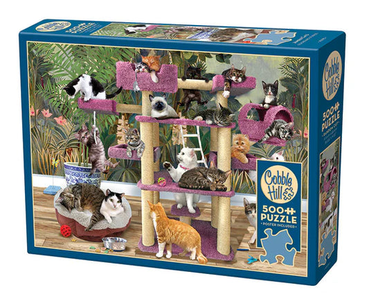 500pc Puzzle Cobble Hill Jungle Cats