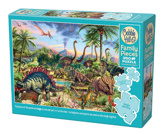 Cobble Hill  350pc Family Puzzle - Prehistoric Party