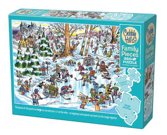 Cobble Hill  350pc Family Puzzle - Hockey Town