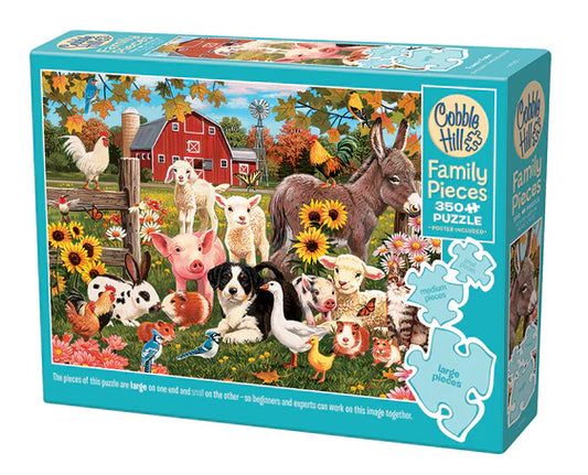 Cobble Hill  350pc Family Puzzle - Family Farm