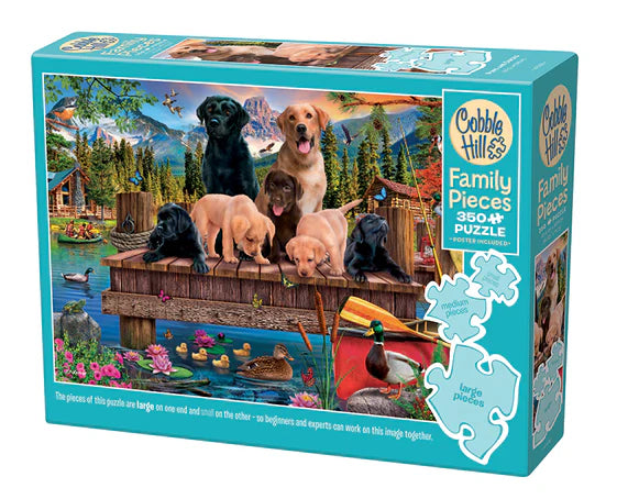 Cobble Hill  350pc Family Puzzle - Pups and Ducks