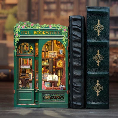 CUTEBEE DIY Book Nook Kit  Owl Bookstore