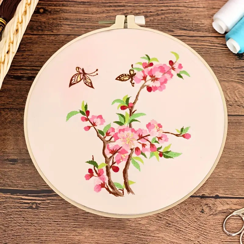 AISIBO Embroidery Kits, Starter Kit with Butterfly