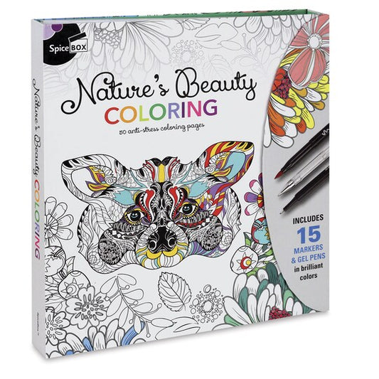 Spicebox Sketch Plus Nature's Beauty Coloring Kit