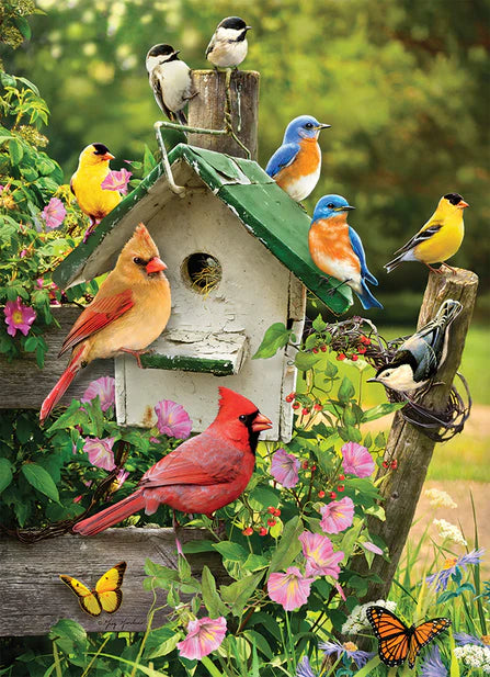 Cobble Hill Singing Around the Birdhouse (tray) 35 Piece Tray