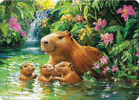 Cobble Hill Porch (tray) 35 Piece Tray Capybaras