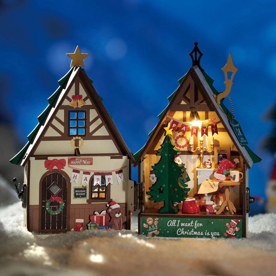 Rolife DIY Miniature House - Twinkling Christmas House DS036