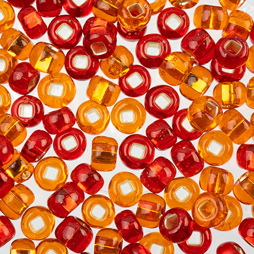 Czech Seed Beads apx 24g Vial 2/0 Madness Red Mix