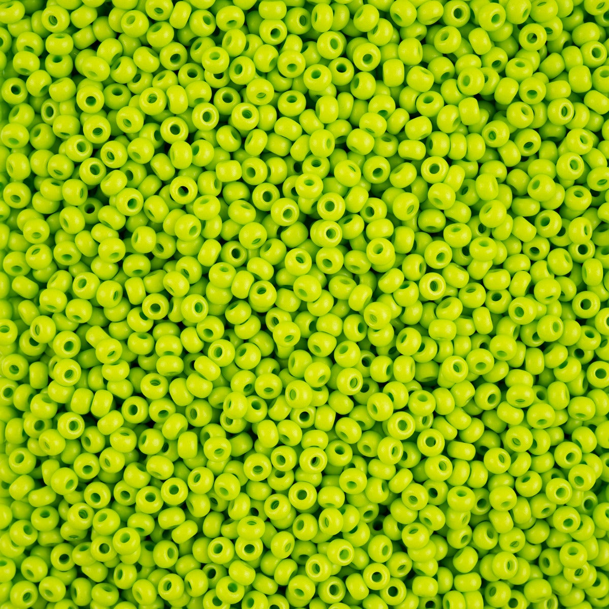 Czech Seed Bead 8/0 apx22g Vial Terra Intensive Light Green Matt