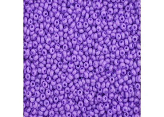 CZECH SEED BEAD APX 22G VIAL 10/0 OPAQUE DYED VIOLET