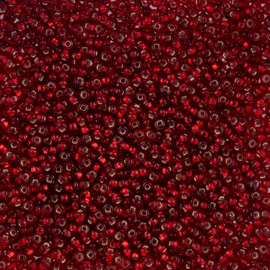 Czech Seed Beads apx. 22g Vial 10/0 S/L Red