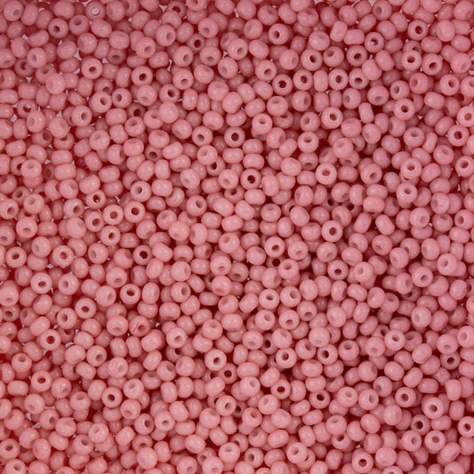 Czech Seed Beads apx. 22g Vial 10/0 Chalk Pink Solgel