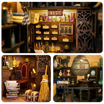 CUTEBEE DIY Book Nook Kit (Magic Pharmacist)