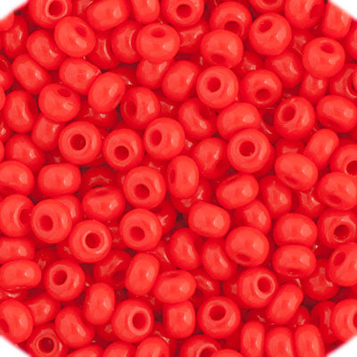 Czech Seed Bead 11/0 Opaque Light Red