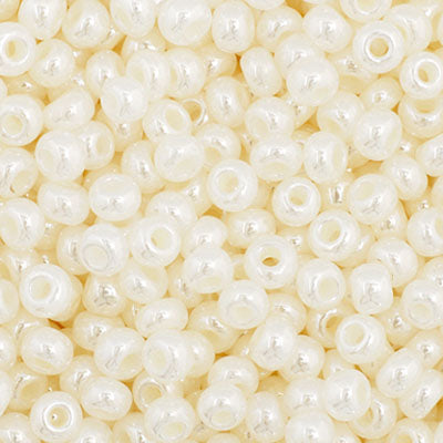 Czech Seed Bead 11/0 Opaque Ceylon Dyed Pearl