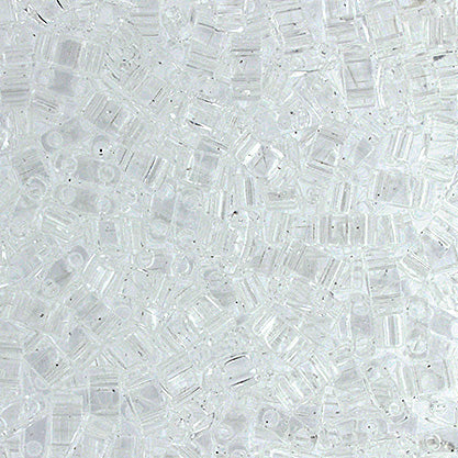 Half Tila Beads #0131 Transparent Crystal 5.2g