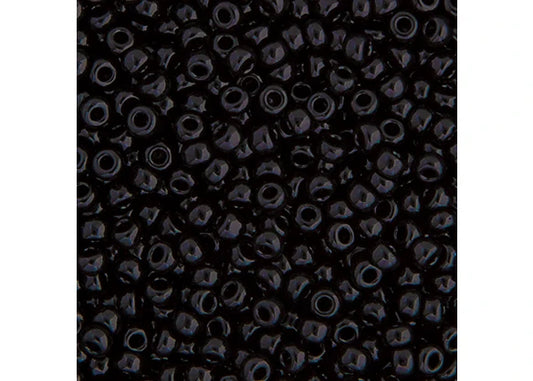 MIYUKI SEED BEAD 15/0 APX.22G BLACK OPAQUE