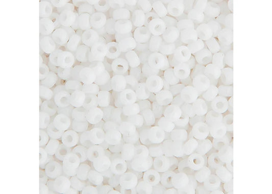 MIYUKI SEED BEAD 15/0 APX.22G CHALK WHITE OPAQUE