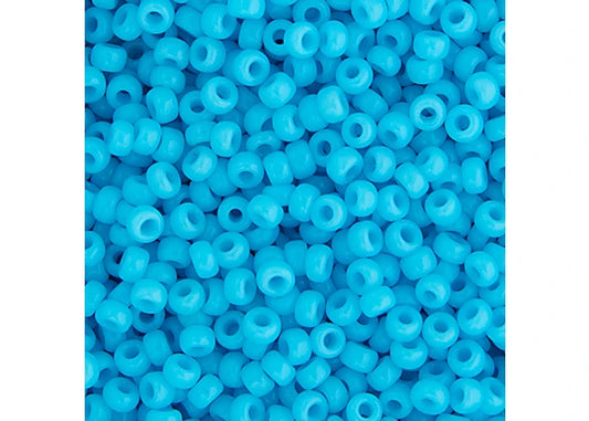 MIYUKI SEED BEAD 15/0 APX.22G LT. BLUE OPAQUE