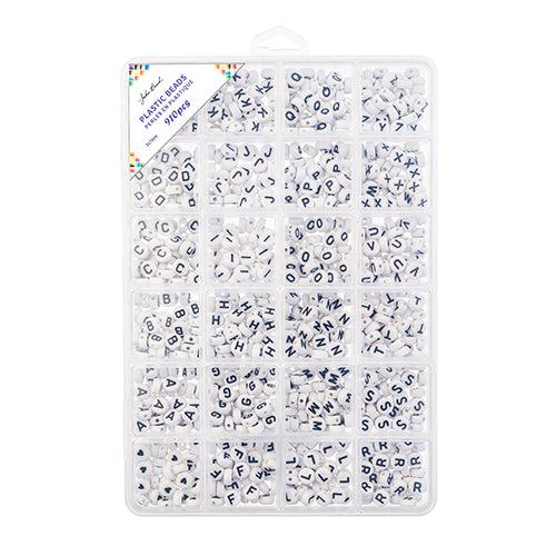 Bead Box - Plastic Alphabet 4x7mm apx. 910pcs