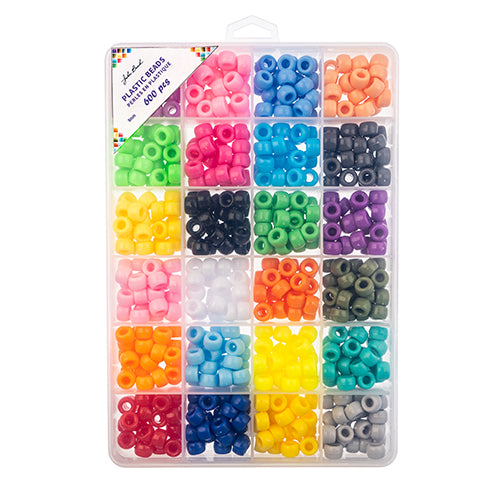 Bead Box - Plastic 9mm Crow Beads apx. 600pcs