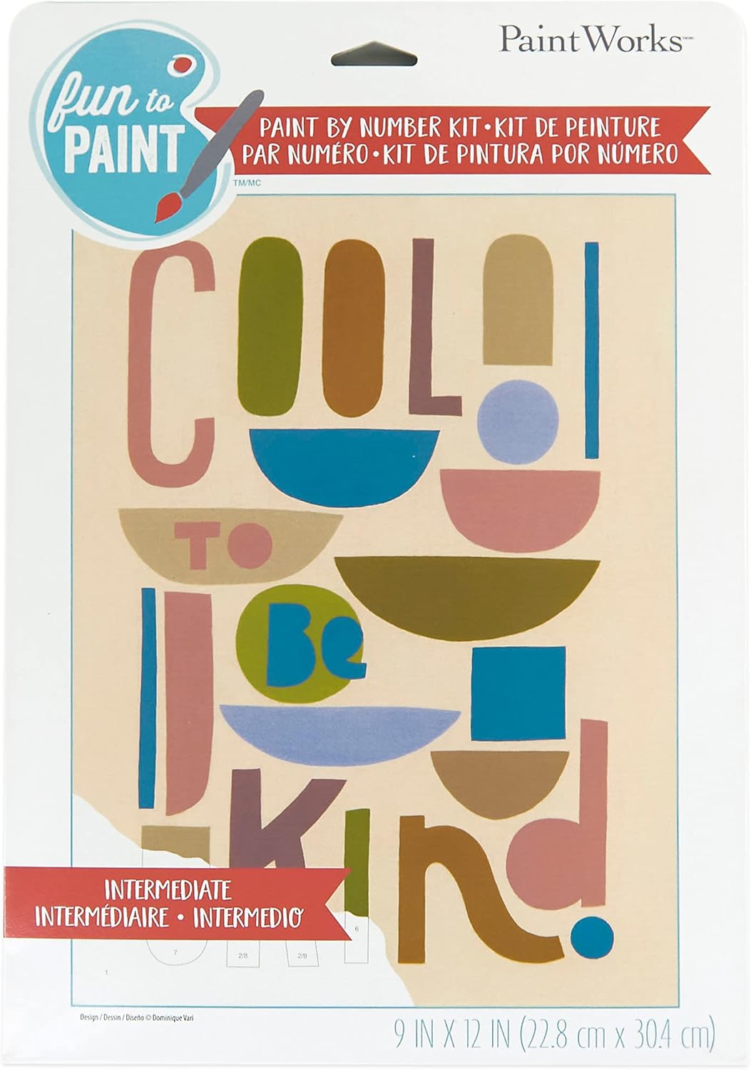 Paint Works Paint By Number Kit 9"x12" - Cool to be Kind